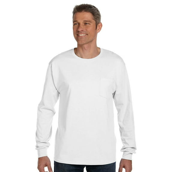 Hanes Hn 5596 6.1Oz Tgls Ls Tee W/Pk