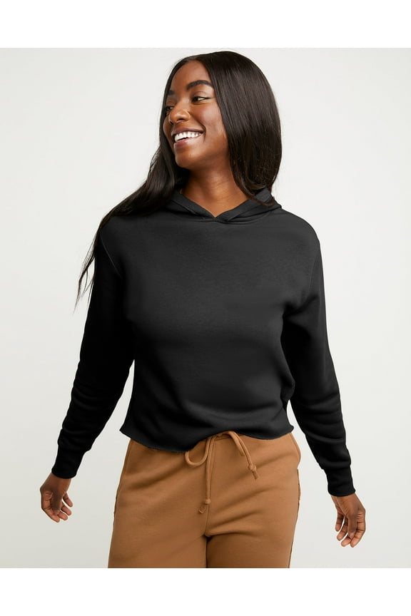 Hoodie Women's Raw Edge Pullover Sweatshirt Soft Long Sleeve sz XS-2XL