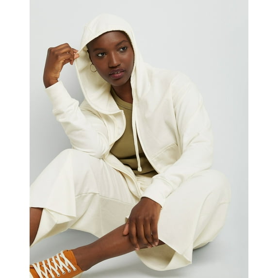 Hanes Hoodie Womens French Terry Zip Sweatshirt Originals Relaxed Fit Lighweight