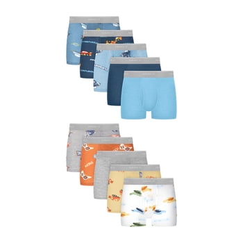 Hanes Infants/Toddlers Boxer Briefs Underwear Pack, 10-Pack, Days of the Week Toddler Boys' Underwear