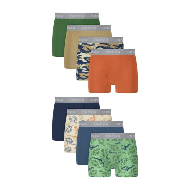 Hanes Infants/Toddlers Brief Underwear, Toddler Boys' Cotton Stretch Briefs