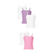 Hanes Infants/Toddlers Cami Pack, 5-Pack, Tank Top Undershirts for Toddler Girls, Cotton-Blend Girls Camisole