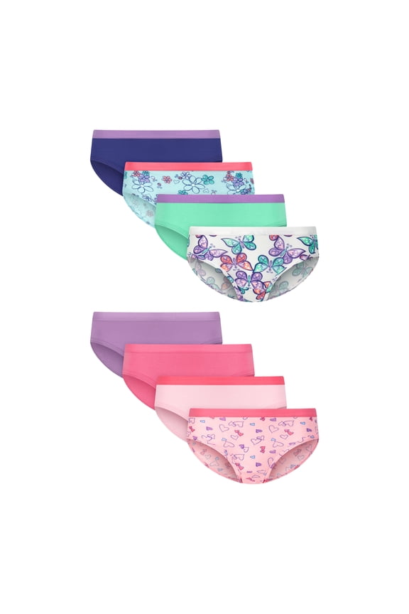 Infants/Toddlers Cotton Stretch Hipster Underwear, 8-Pack, Cotton Stretch Toddler Girls' Underwear