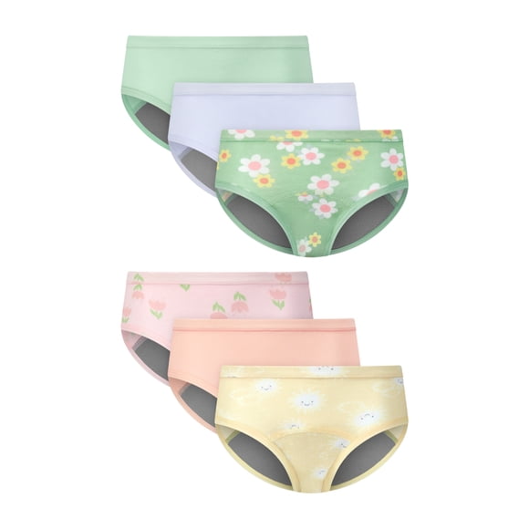 Hanes Infants/Toddlers Potty Trainer Underwear Briefs Pack, 6-Pack, Training Underwear with Leak Protection