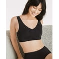 thumbnail image 1 of Hanes Invisible Embrace Women's Wireless T-Shirt Bra, Seamless Black XL, 1 of 3