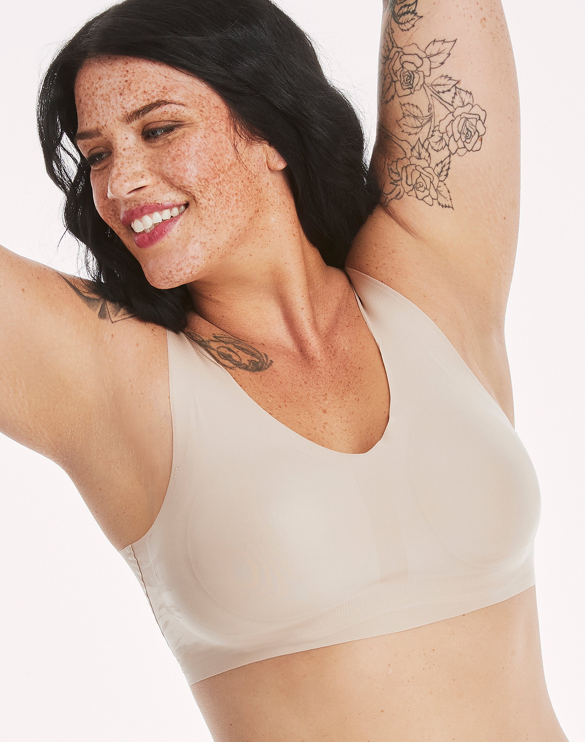 Hanes Invisible Embrace Seamless T-Shirt Bra 3XL Beige Pullover MHW561 for  sale online