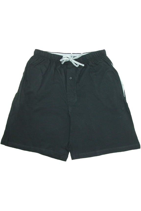 Jersey Knit Cotton Button Fly Pajama Sleep Shorts (Men Big & Tall)