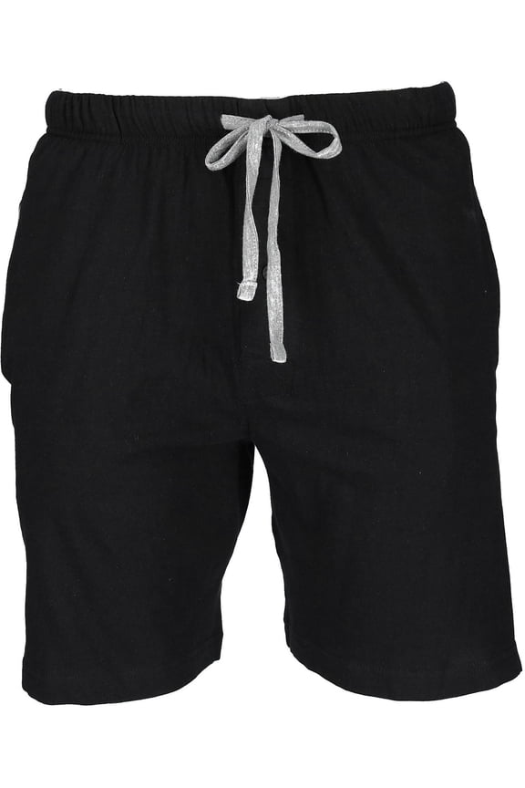 Jersey Knit Cotton Button Fly Pajama Sleep Shorts (Men Big & Tall)