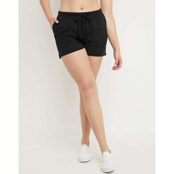 Hanes Jersey Shorts Originals Women's Plus Size Cotton Pockets 2.5 inseam 2X-4X
