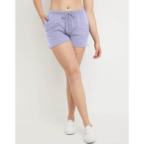 Hanes Jersey Shorts Women's Originals Cotton Pockets Drawcord Cotton 2.5 inseam