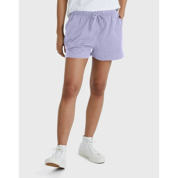 Hanes Jersey Shorts Women's Originals Cotton Pockets Drawcord Cotton 2.5 inseam