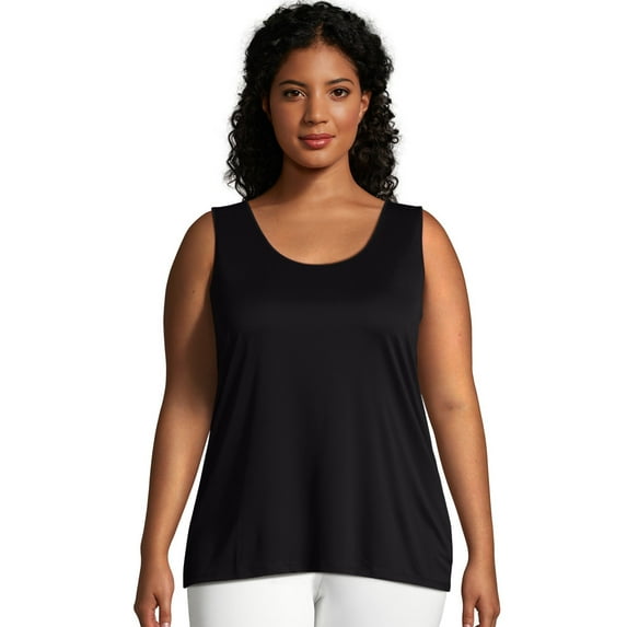 Hanes Just My Size Cool DRI Women's Tank (Plus ) Black 1X