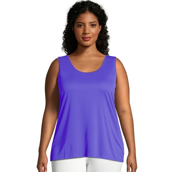 Hanes Just My Size Cool DRI Women's Tank (Plus ) Petal Purple 1X