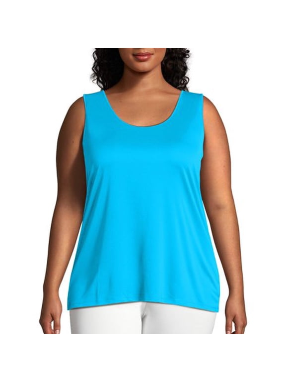 Just My Size Women's Plus Size Cool DRI Performance Scoop Neck Tank