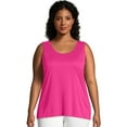 thumbnail image 1 of Hanes Just My Size Cool DRI Women's Tank (Plus ) Vivid Fuchsia 4X, 1 of 3