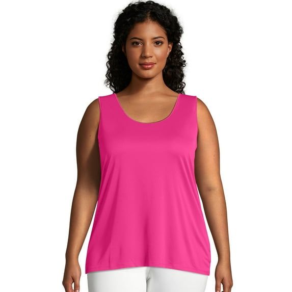 Hanes Just My Size Cool DRI Women's Tank (Plus ) Vivid Fuchsia 4X