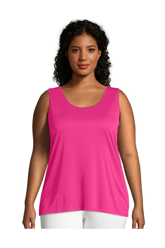 Just My Size Cool DRI Women's Tank (Plus ) Vivid Fuchsia 4X