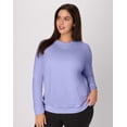 thumbnail image 1 of Hanes Just My Size EcoSmart Women's Fleece Sweatshirt, V-Notch (Plus ) Peri Blue 5X, 1 of 5
