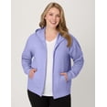thumbnail image 1 of Hanes Just My Size EcoSmart Women's Full-Zip Fleece Hoodie (Plus ) Peri Blue 2X, 1 of 6