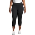 thumbnail image 1 of Just My Size Women's Plus Size Active Wicking Workout Capri Leggings, 1 of 3
