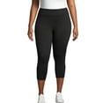 thumbnail image 1 of Hanes Just My Size Women's Active Capri Leggings, 20" (Plus ) Black 4X, 1 of 3