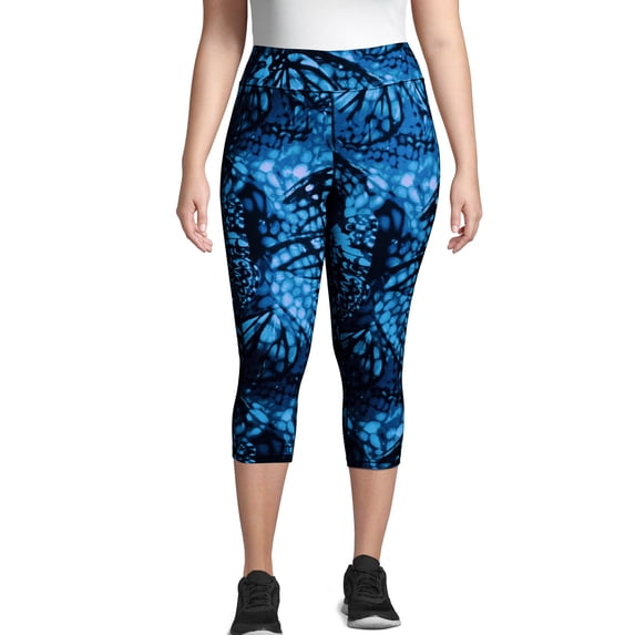 Hanes Just My Size Women's Active Capri Leggings, 20" (Plus ) Wingspan Odyssey 5X
