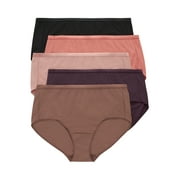 Hanes Just My Size Women's Breathable Mesh Brief Underwear, 5-Pack