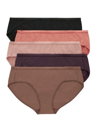Just My Size JMS Fresh & Dry Briefs Period Underwear, Light Leaks, Black,  3-Pack 11 Women's