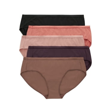 Hanes Just My Size Women's Breathable Mesh Hipster Underwear, 5-Pack