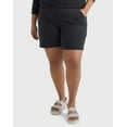 thumbnail image 1 of Hanes Just My Size Women's Cotton Jersey Pull-On Shorts, 7" (Plus ) Black 3X, 1 of 5