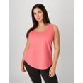 thumbnail image 1 of Hanes Just My Size Women’s Cotton Jersey Tank, Shirttail Hem (Plus ) Briny Pink 5X, 1 of 5