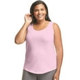 thumbnail image 1 of Just My Size Women's Plus Size Shirttail Tank, 1 of 3
