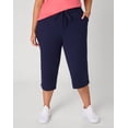 thumbnail image 1 of Hanes Just My Size Women's French Terry Capris, 19" (Plus ) Navy 4X, 1 of 10