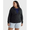 thumbnail image 1 of Plus Size Just My Size® Slubbed Hoodie Color: Black Size: 3X, 1 of 5