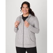 Plus Size Just My Size  Slubbed Hoodie Color Dada Gray Size 1X