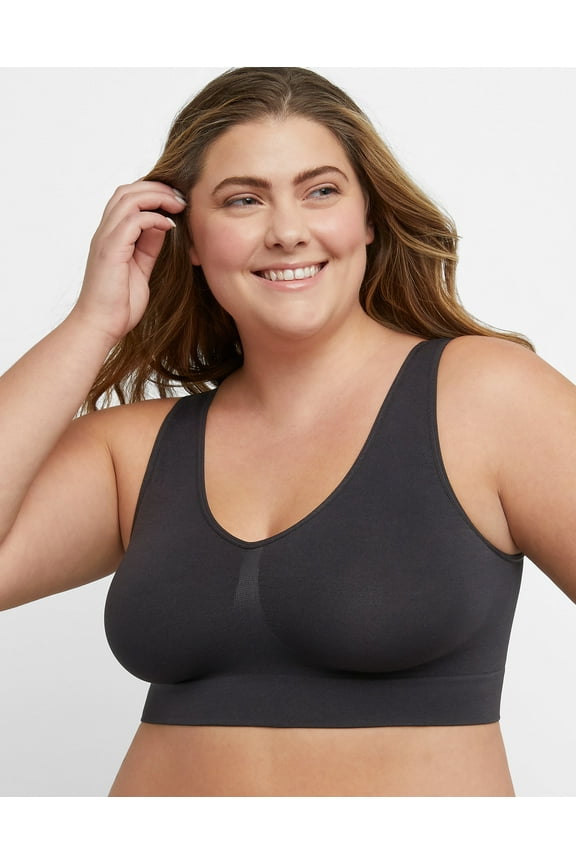 Just My Size Women's Pure Comfort Seamless Bralette Plus Size MJ1263