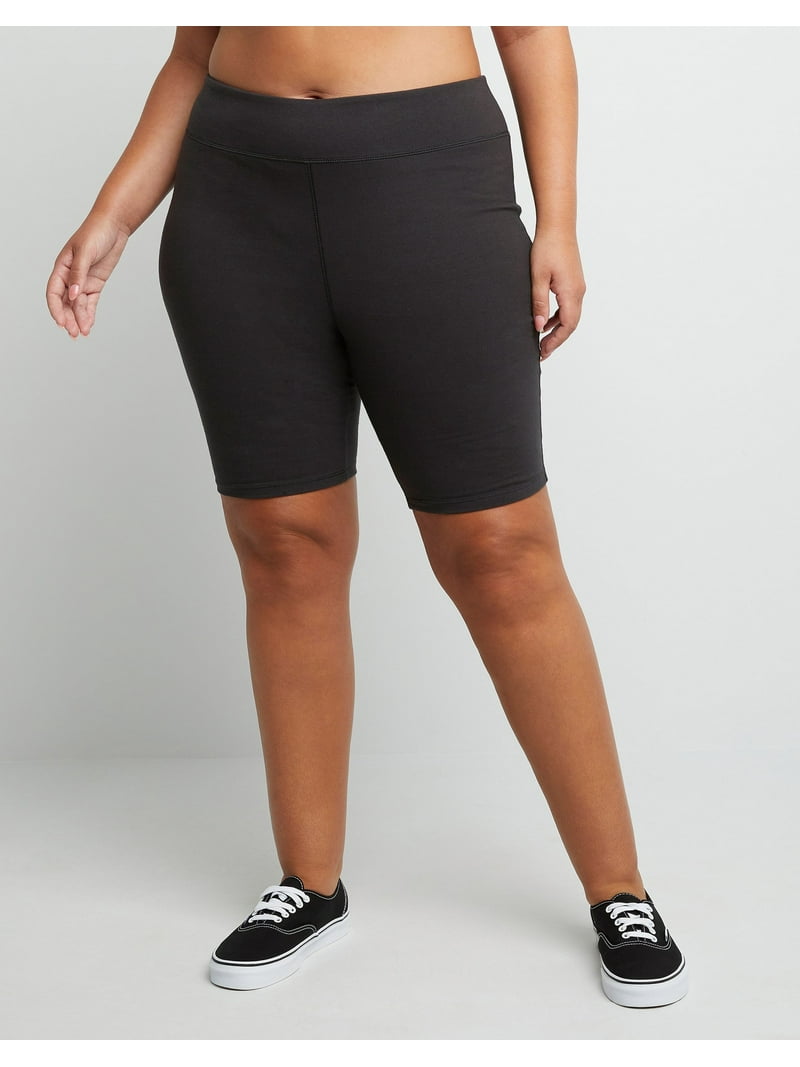 Hanes Just My Size Women's Plus Size Stretch Spandex Jersey Bike