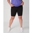thumbnail image 1 of Hanes Just My Size Women's Stretch Jersey Bike Shorts, 9" (Plus ) Black 4X, 1 of 7