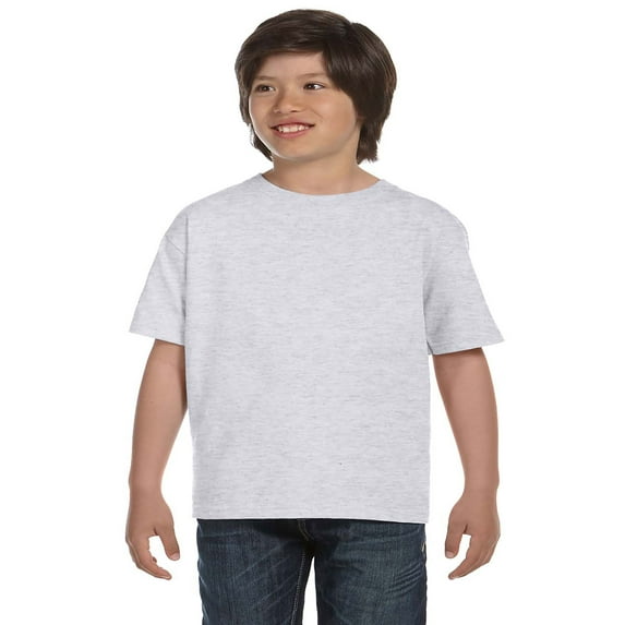 Hanes - Beefy-T Youth T-Shirt - 5380, XS, Ash