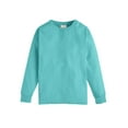 thumbnail image 1 of Hanes Kids' Garment Dyed Long Sleeve T-Shirt Mint S, 1 of 3