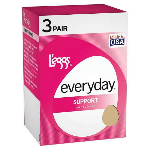 Hanes L'eggs Everyday Control Top Pantyhose, 3 Pair