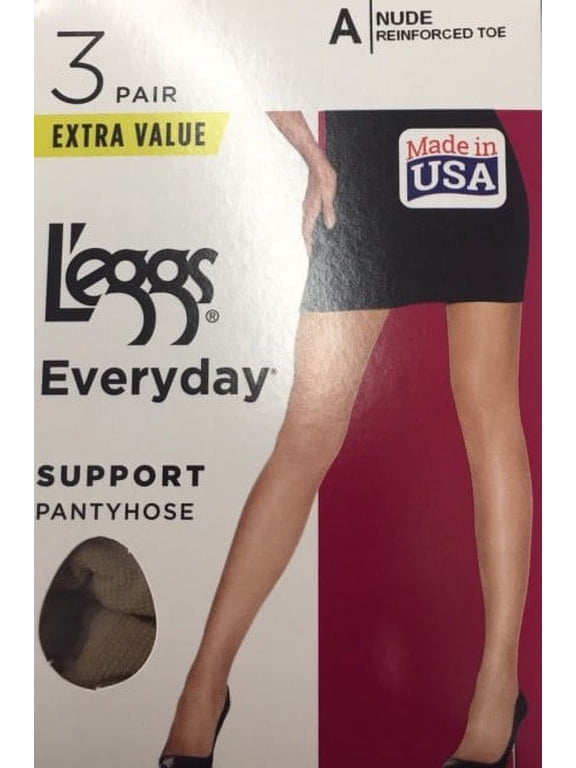 Hanes L'eggs Women's Everyday Control Top Pantyhose, 3 Pair