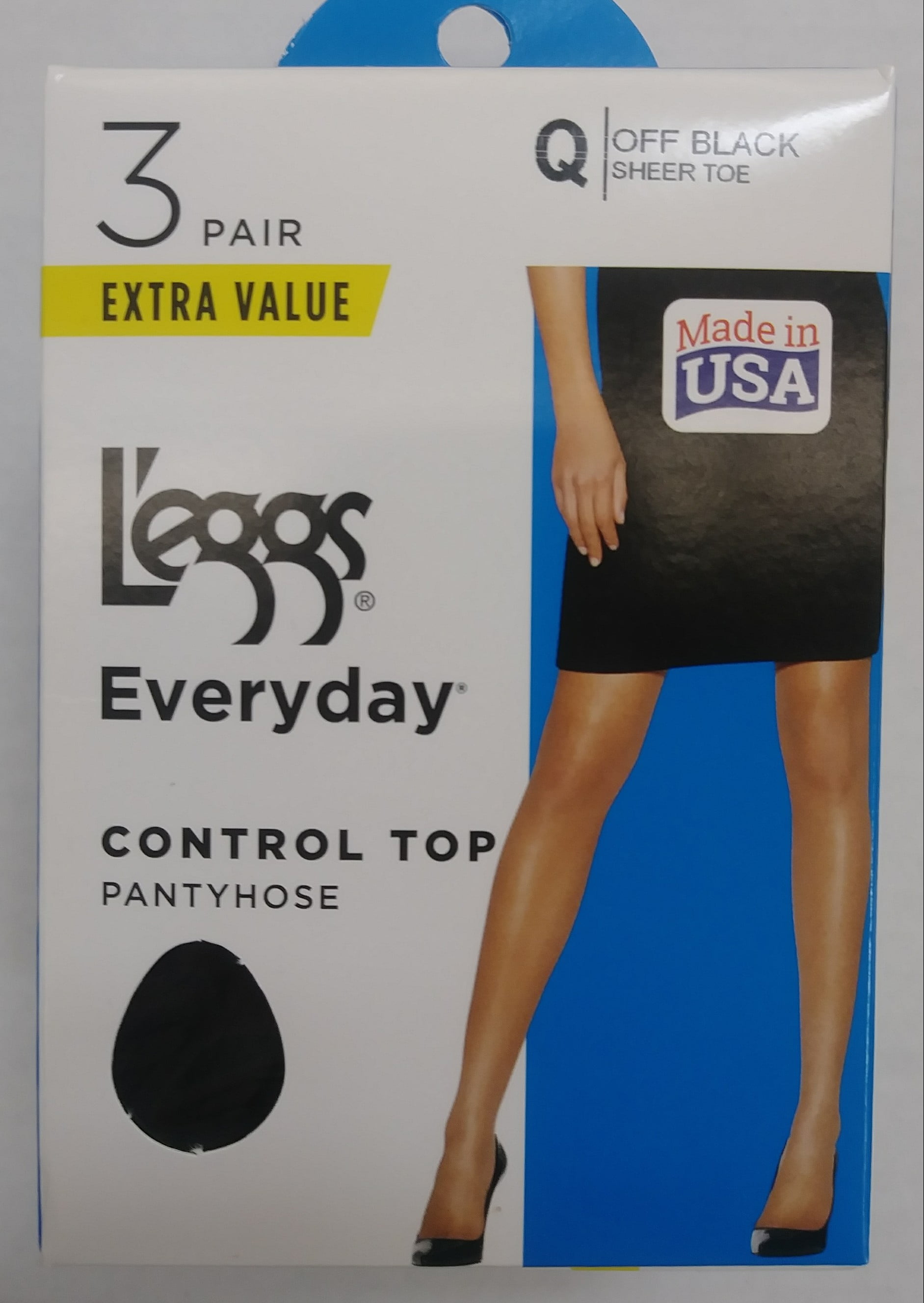 L eggs Everyday Women s Nylon Pantyhose Control Top Panty Nude Queen 9 Pair Walmart