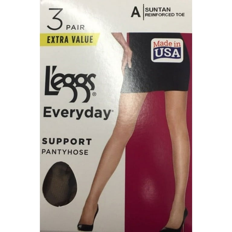 L'eggs Everyday Support Control Top Panty, 3-Pack