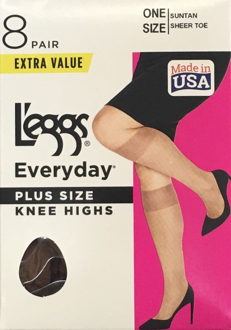 Hanes L'eggs Women's Everyday Knee Highs, 8 Pair