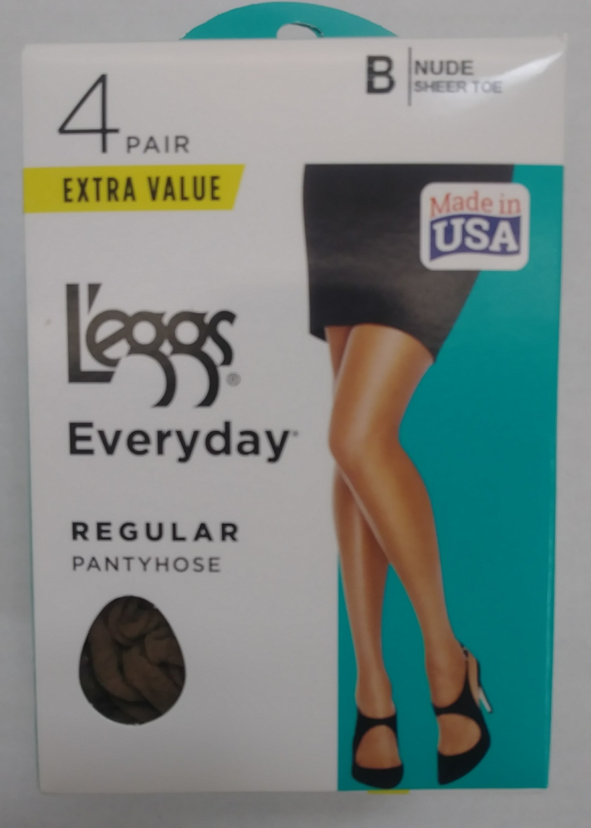 Hanes L'eggs Women's Everyday Regular Pantyhose, 4 Pair