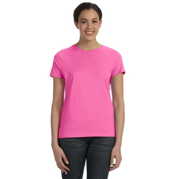 Hanes Ladies' 4.5 oz., 100% Ringspun Cotton nano-T T-Shirt - SL04