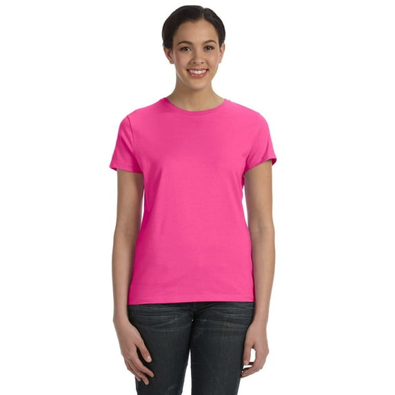 Hanes Ladies' 4.5 oz., 100% Ringspun Cotton nano-T T-Shirt - SL04
