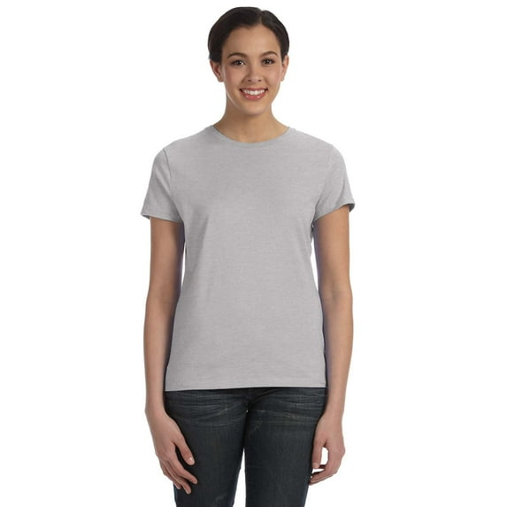 Hanes Ladies' 4.5 oz., 100% Ringspun Cotton nano-T T-Shirt - SL04