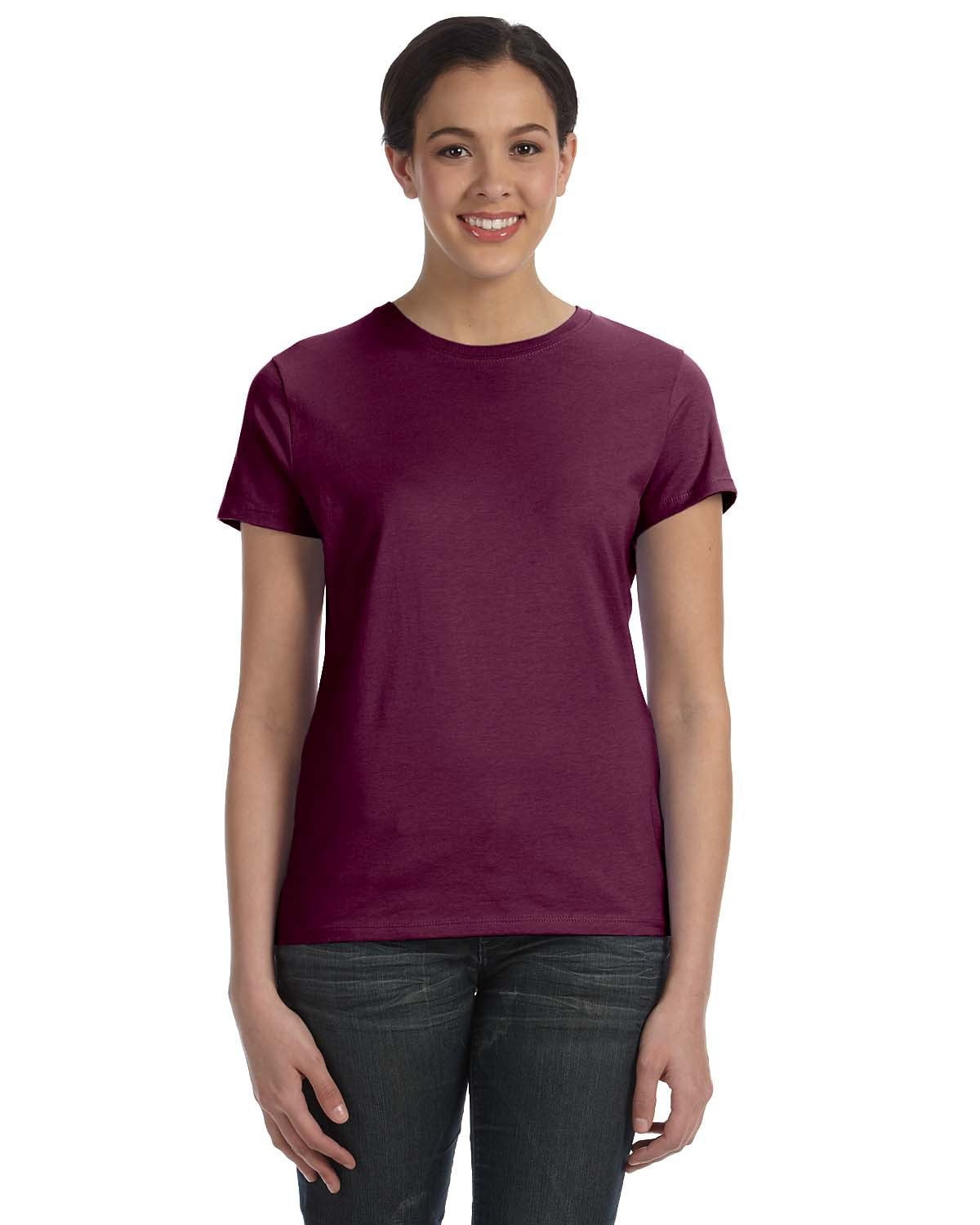 Hanes Ladies' 4.5 oz., 100% Ringspun Cotton nano-T T-Shirt - SL04 